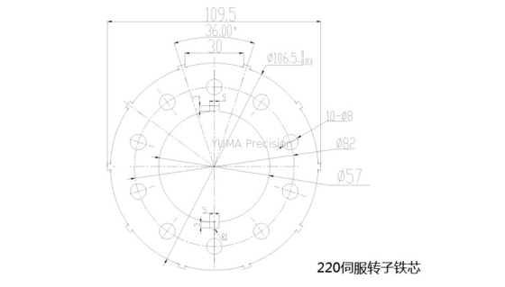 OD200mm الدوار المحرك والجزء الثابت حسب الطلب نماذج مختلفة لب المحرك عالي الجودة من الصلب السليكون الدوار والجزء الثابت
