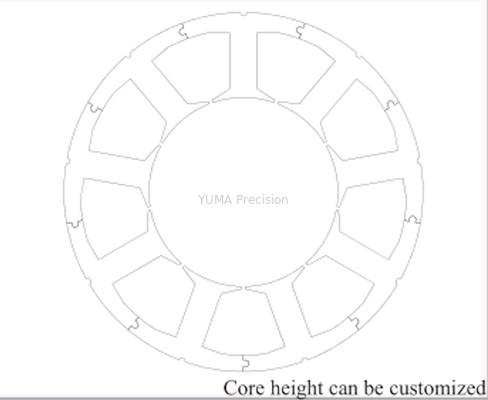 محرك سيرفو عالمي تصميم دوار الجزء الثابت الأساسي اللكم AC 57.8mm