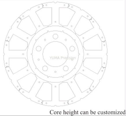 OD103mm مصنع مخرج المحرك الدوار والجزء الثابت حسب الطلب نماذج مختلفة لب المحرك عالي الجودة من الصلب السليكون الدوار والإحصائيات