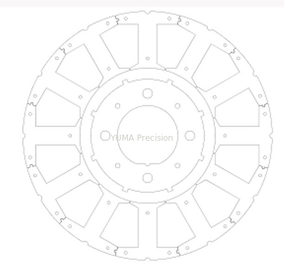 OD103mm مصنع مخرج المحرك الدوار والجزء الثابت حسب الطلب نماذج مختلفة لب المحرك عالي الجودة من الصلب السليكون الدوار والإحصائيات